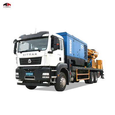 comprare SINOTRUCK Camion montato a pozzo in acque profonde Camion con telaio per trivellazione con compressore d'aria integrato fabbricazione online