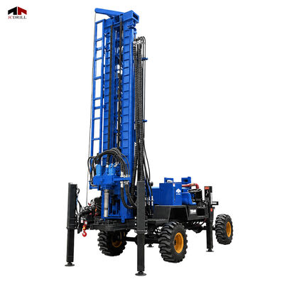 comprare Martello idraulico DTH dell'impianto di perforazione di trivellazione di pozzi d'acqua TWD400 400M e rimorchio di perforazione del fango montato fabbricazione online