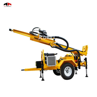 comprare Impianto di perforazione di trapano montato rimorchio idraulico pieno del motore diesel della roccia TWD200 fabbricazione online