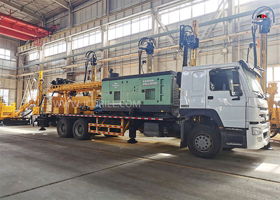 comprare piattaforma di produzione montata camion multifunzionale del pozzo trivellato di 6x4 300meters fabbricazione online