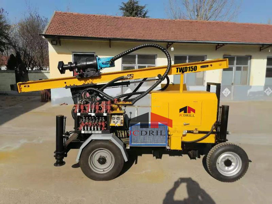 comprare Rimorchio DTH Rig Water Well Drilling della ruota del TWD 150 del TRAPANO di JC fabbricazione online