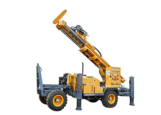 comprare 200m portatile per la trivellazione di pozzi d'acqua rimorchio montato motore diesel da 77kw fabbricazione online