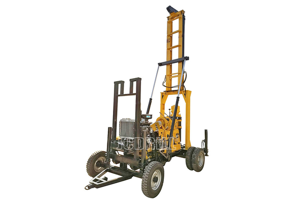 comprare Scanalatura verticale del piccolo del pozzo trivellato del peso leggero 400m rimorchio della perforatrice fabbricazione online