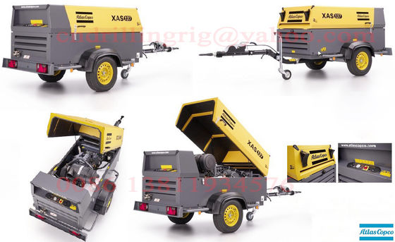 Compressore d'aria lubrificato della vite di Copco dell'atlante di stile per la trivellazione dell'acqua del foro profondo