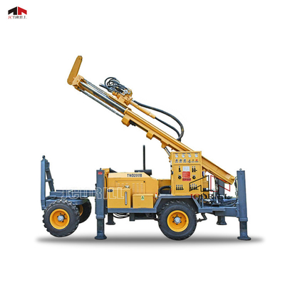 Un buon prezzo. 4 trivellazione idraulica Rig Trailer Mounted dell'acqua del portatile delle ruote 180m in linea