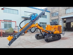 Sistema idraulico Top Hammer Seft Propelled Crawler Rock Blasting Drilling Rig con raccoglitore di polvere